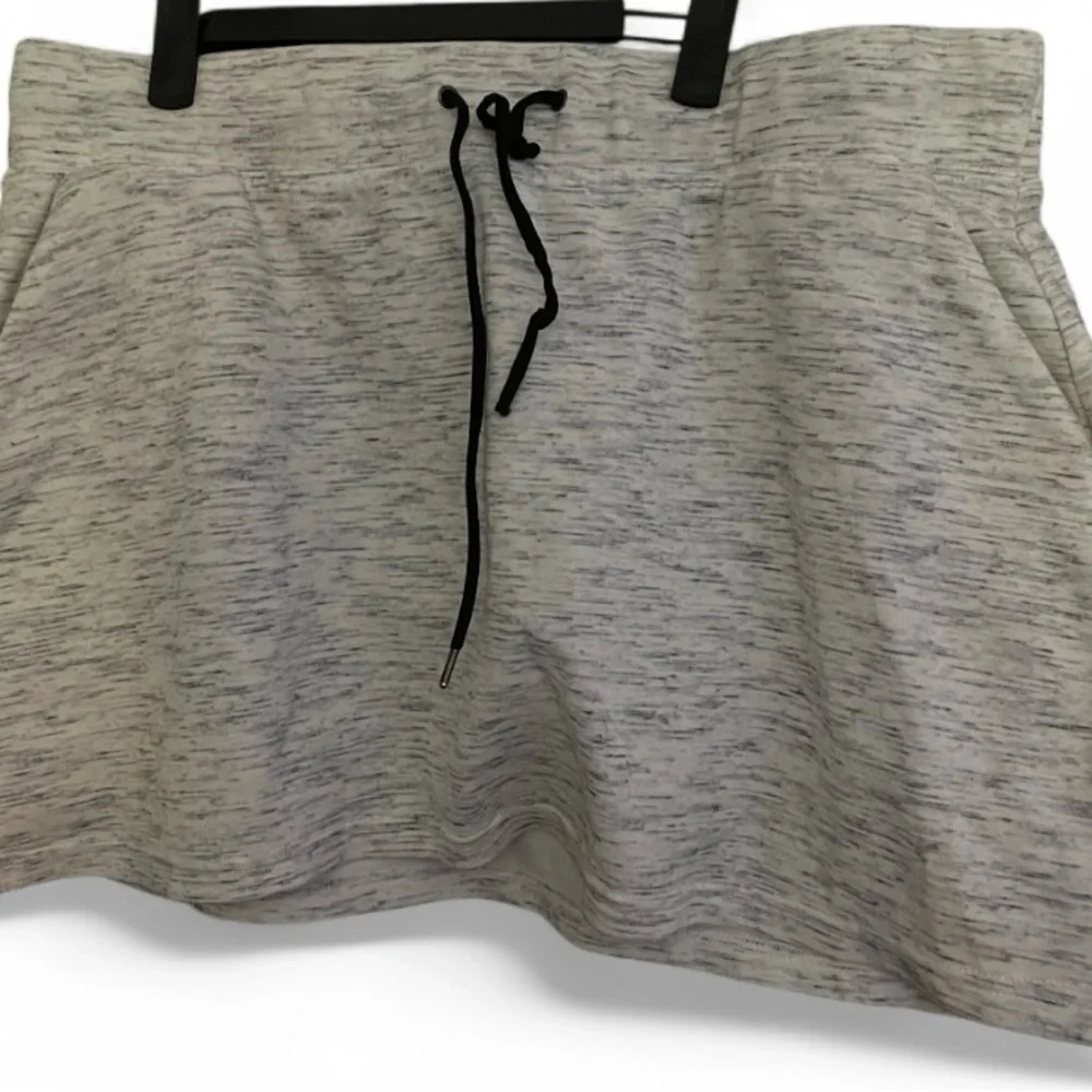 Tek Gear Gray Heather Drawstring Skirt •‎ XL • Casual Athleisure Lounge Skirt